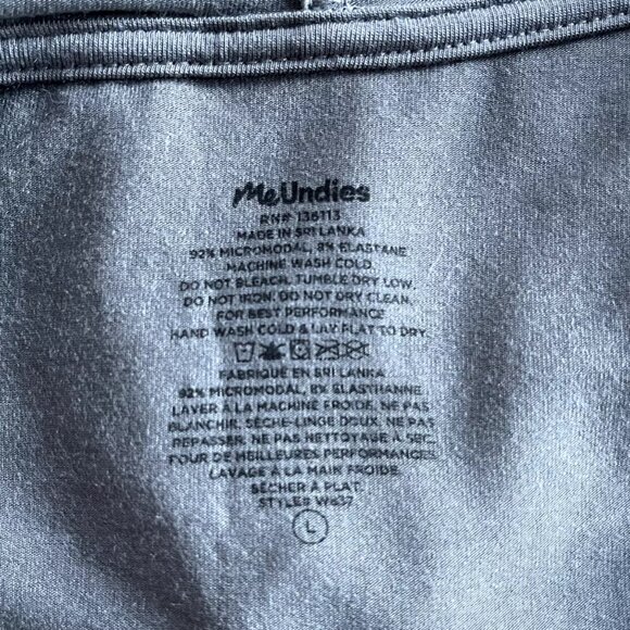 NEW MeUndies Lightweight Gray Women's Pullover Hoodie Sized Large - Picture 7 of 7